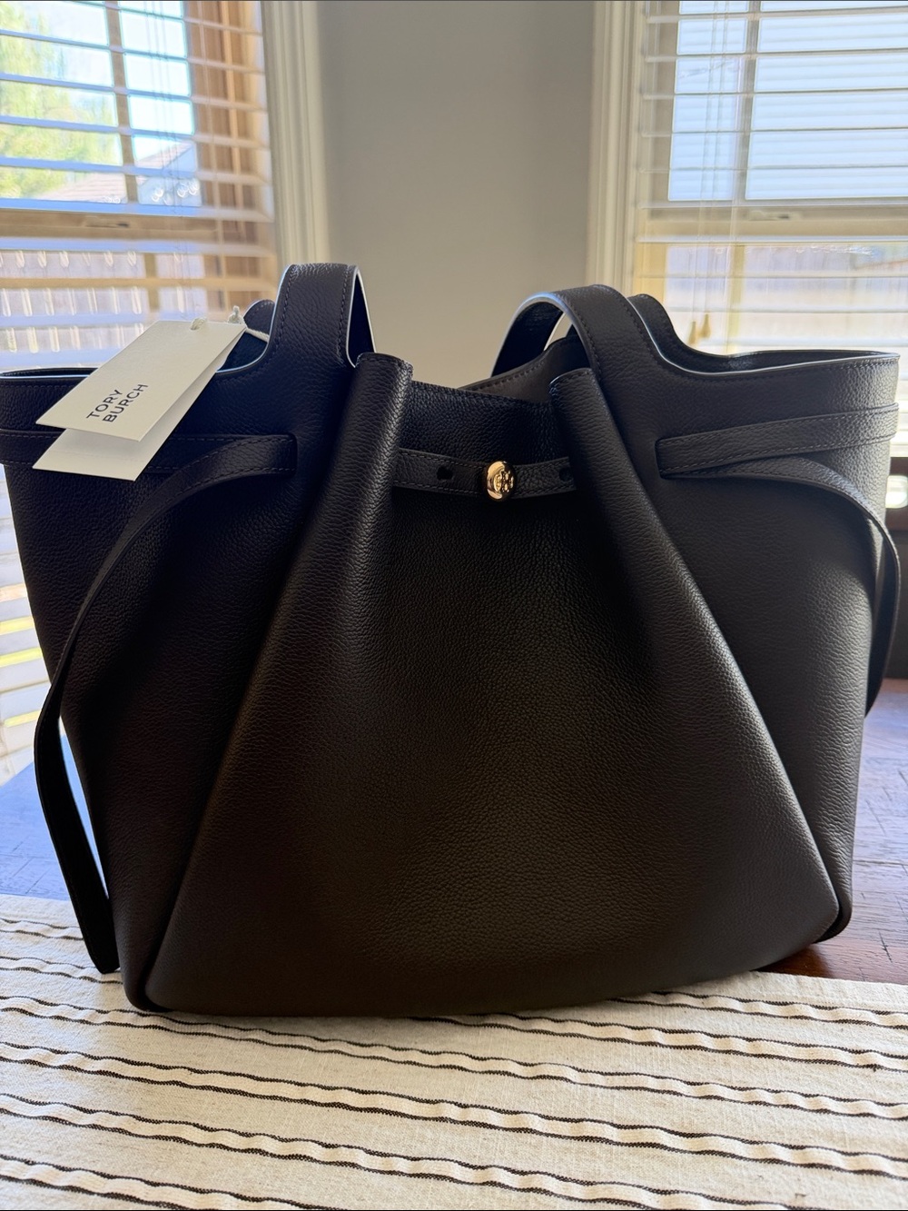 Tory Burch Deep Brown Romy Tote. NWT! Sold out color!